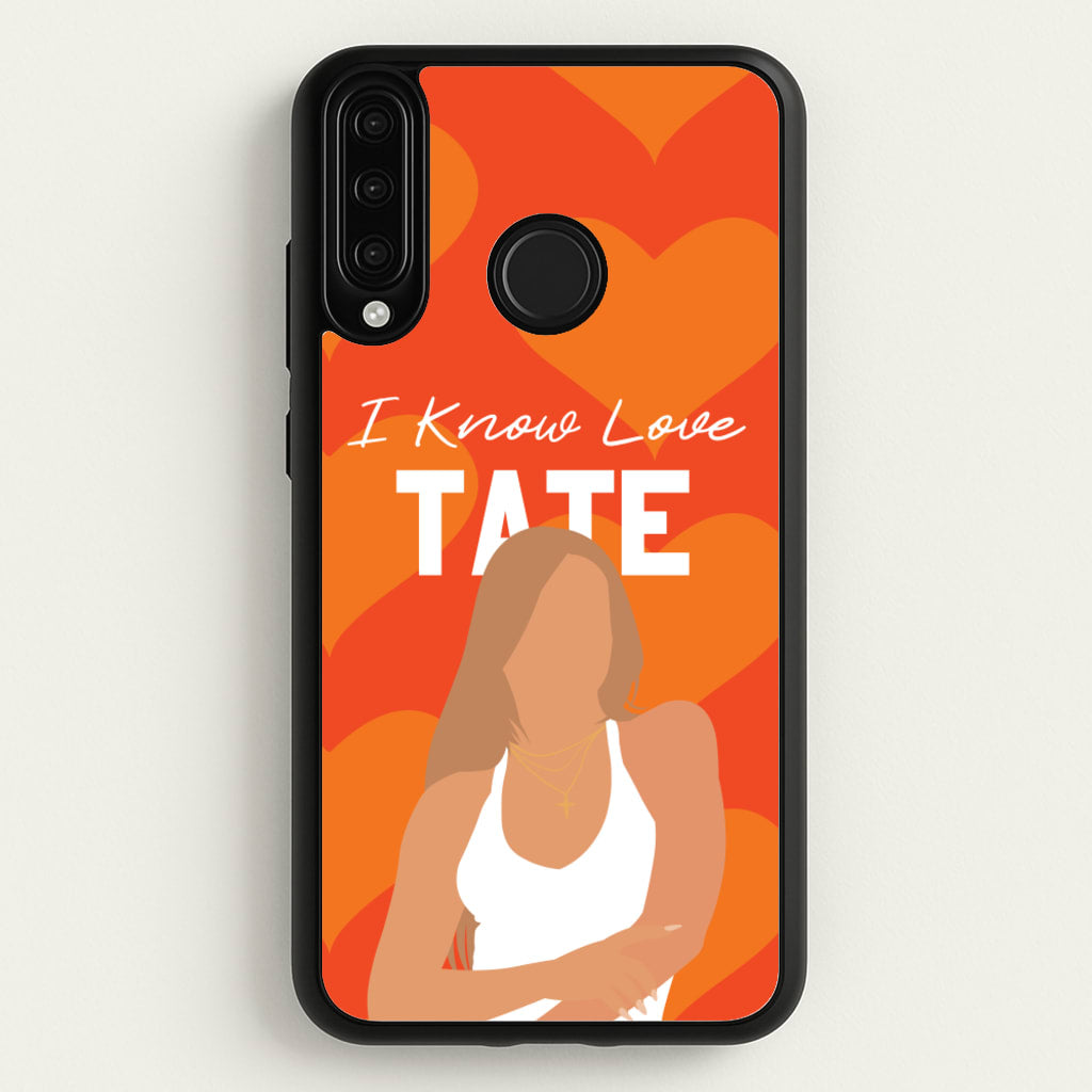 I Know Love Pattern - Tate Mcrae Phone Case for Huawei P30 Lite