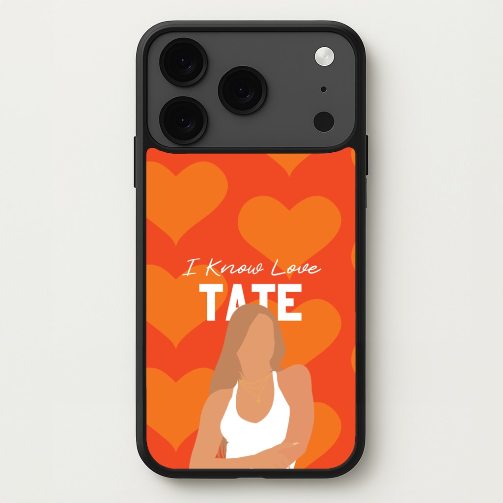 I Know Love Pattern Phone Case for iPhone 17 Pro Max