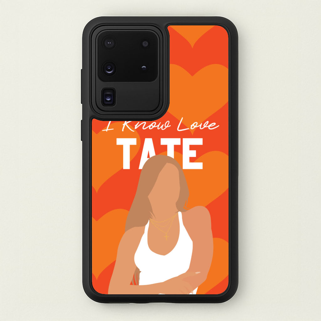 I Know Love Pattern - Tate Mcrae Phone Case for Galaxy S20 Ultra