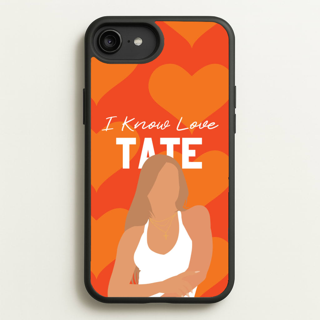 I Know Love Pattern - Tate Mcrae Phone Case for iPhone 6 Plus / 7 Plus / 8 Plus