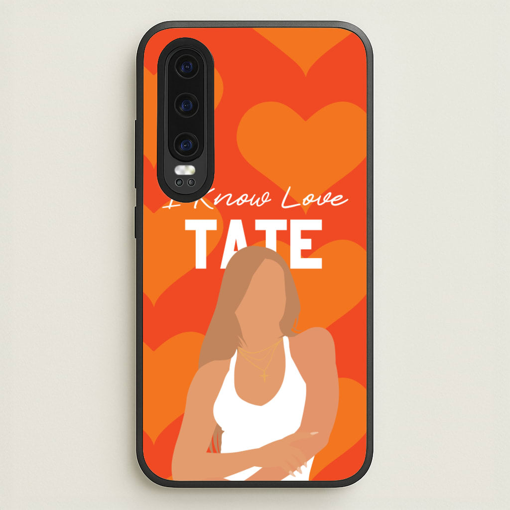 I Know Love Pattern - Tate Mcrae Phone Case for Huawei P30