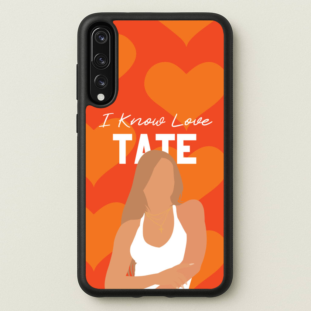 I Know Love Pattern - Tate Mcrae Phone Case for Huawei P20 Pro