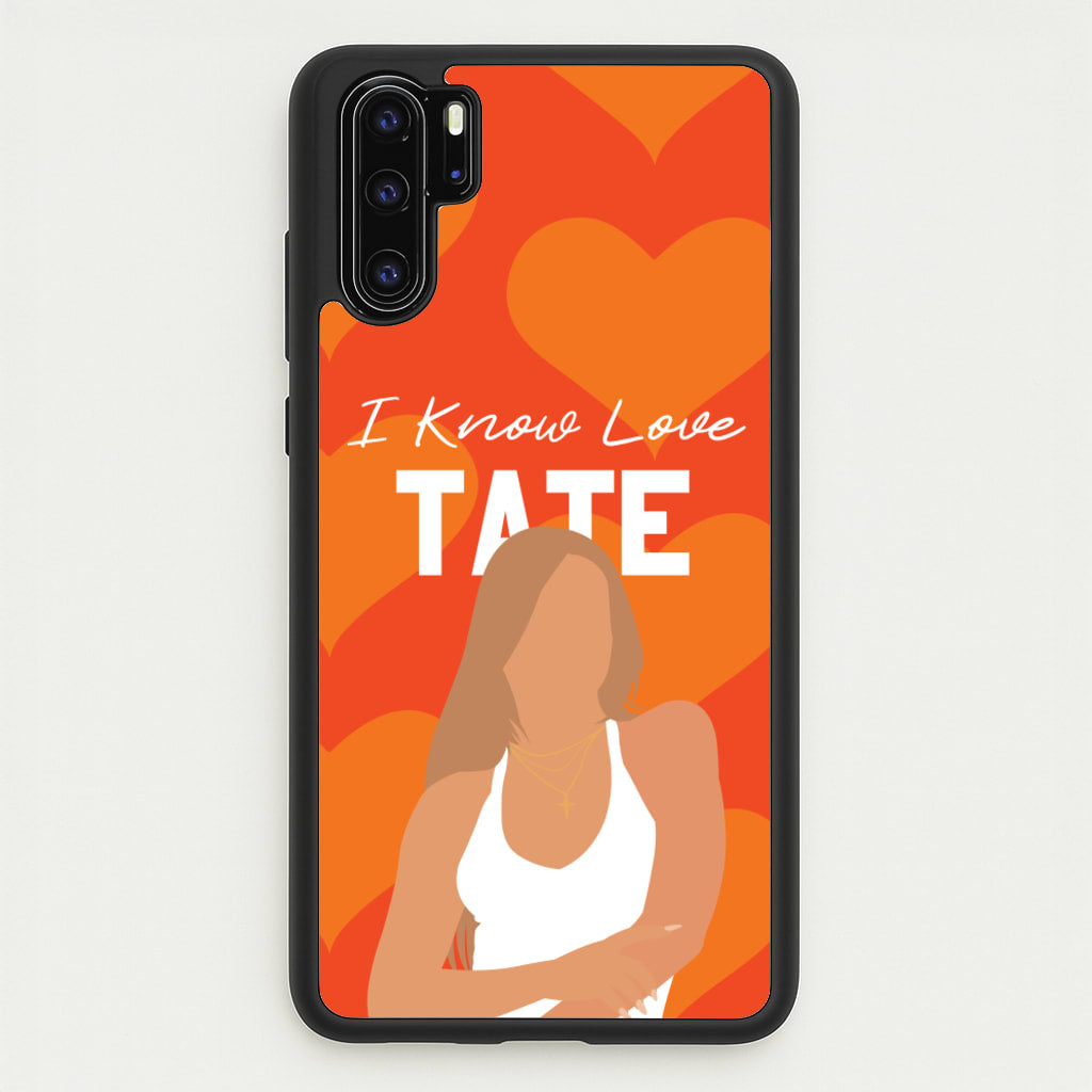 I Know Love Pattern - Tate Mcrae Phone Case for Huawei P30 Pro