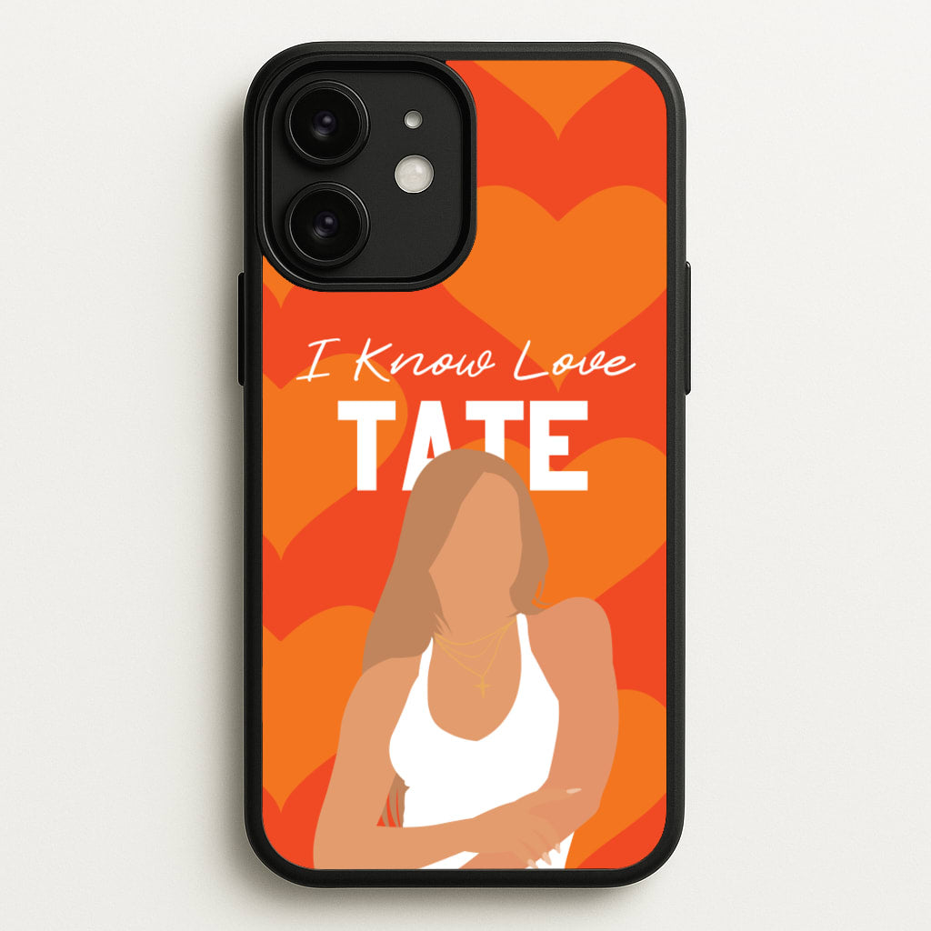 I Know Love Pattern - Tate Mcrae Phone Case for iPhone 11