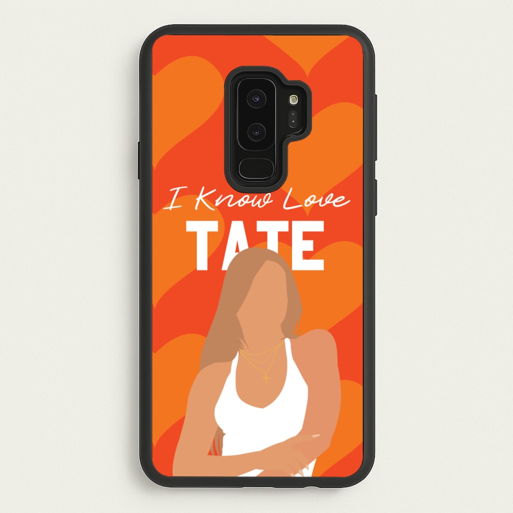 I Know Love Pattern - Tate Mcrae Phone Case for Galaxy S9 Plus