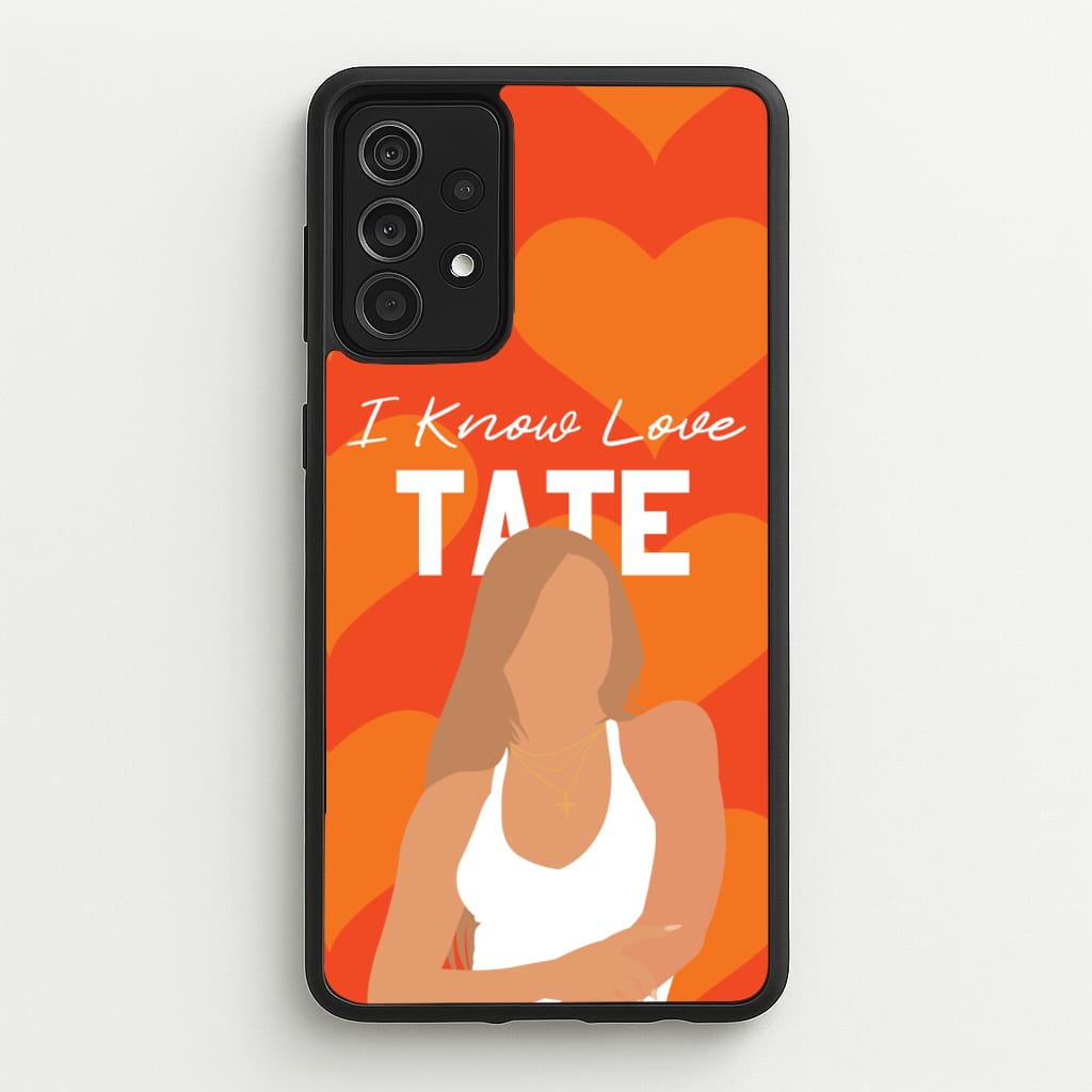 I Know Love Pattern - Tate Mcrae Phone Case for Galaxy A52 / A52s