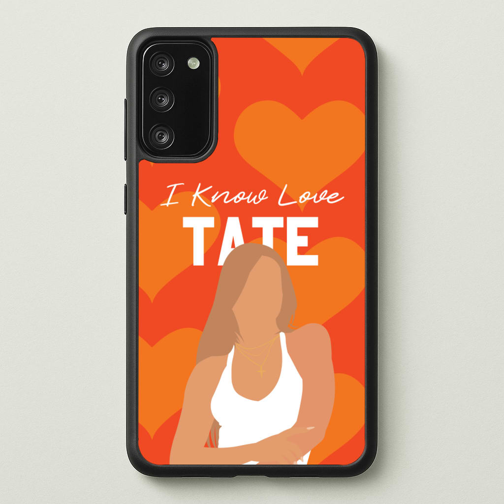 I Know Love Pattern - Tate Mcrae Phone Case for Galaxy A41