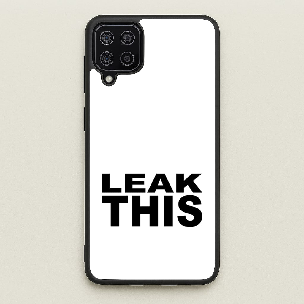 Leak This - Tate Mcrae Phone Case for Galaxy A12