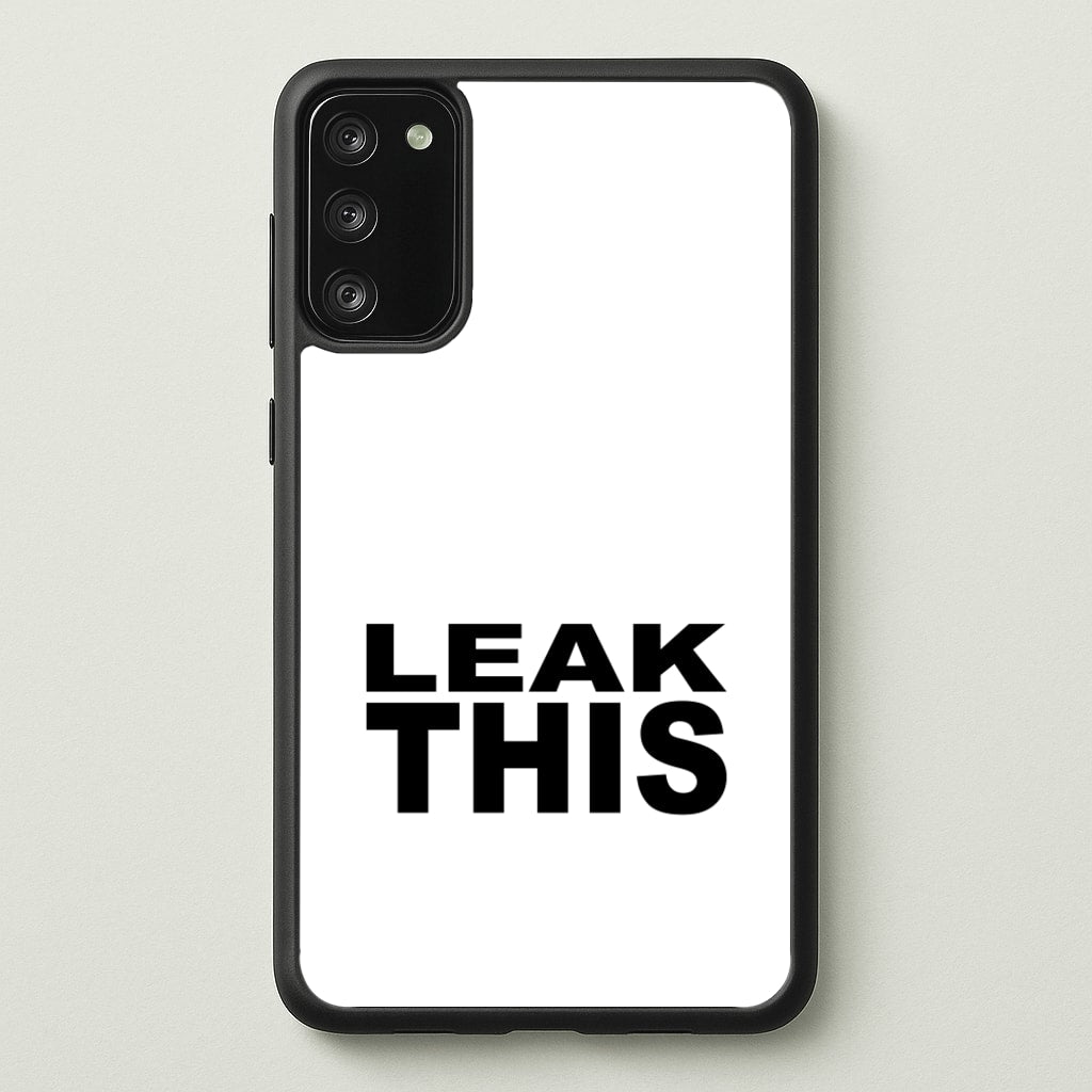 Leak This - Tate Mcrae Phone Case for Galaxy S20FE