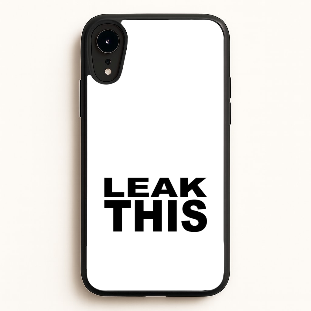 Leak This - Tate Mcrae Phone Case for iPhone XR