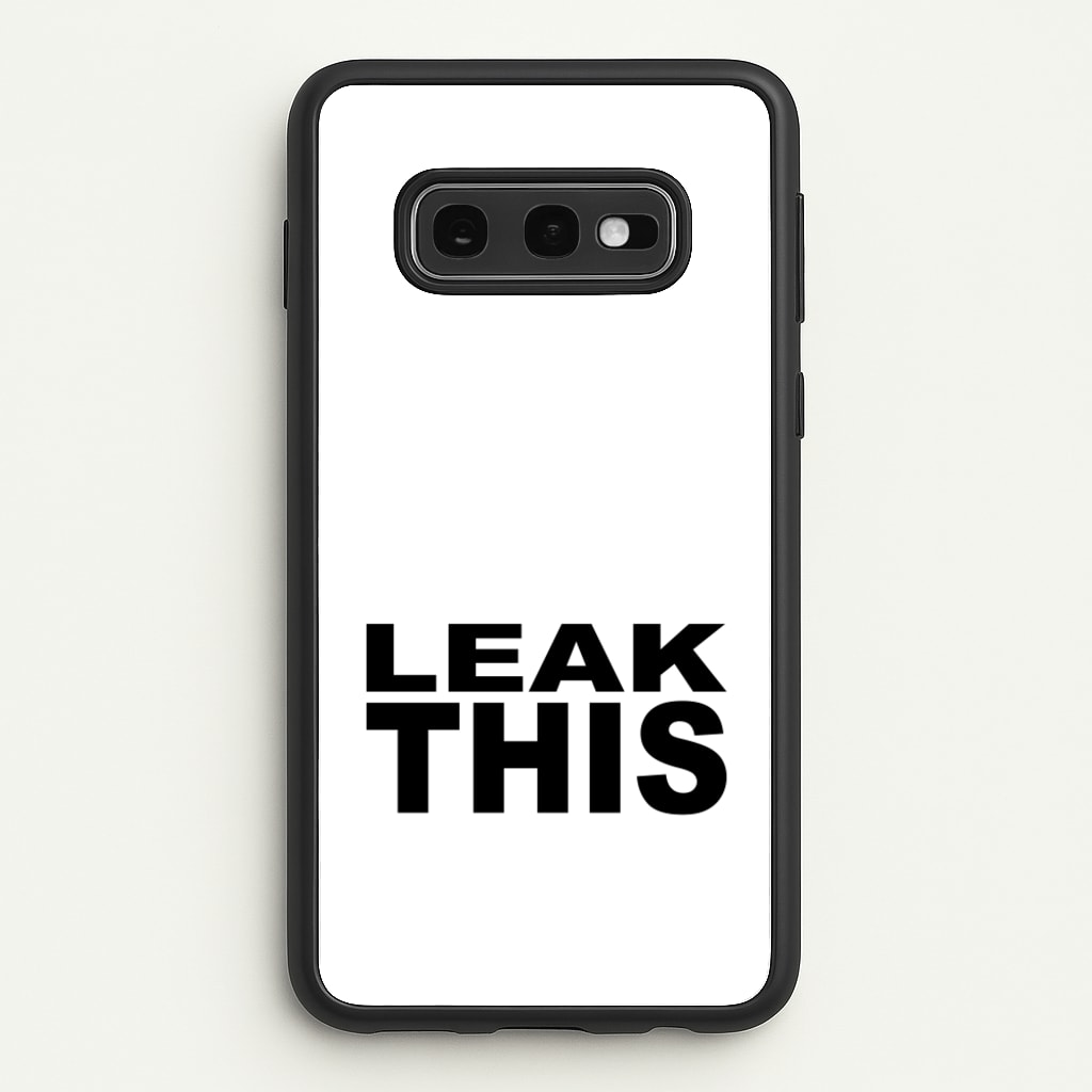 Leak This - Tate Mcrae Phone Case for Galaxy S10e