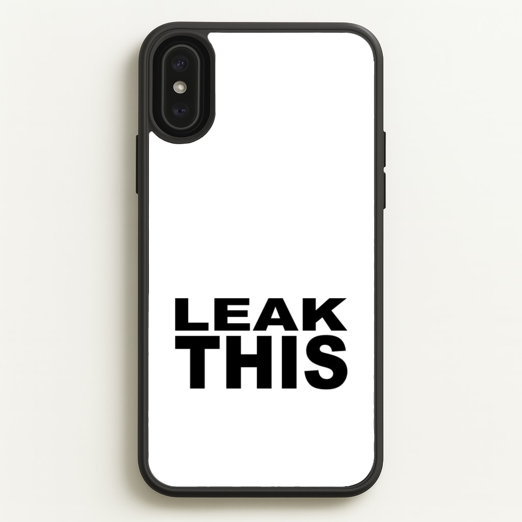 Leak This - Tate Mcrae Phone Case for iPhone XS Max