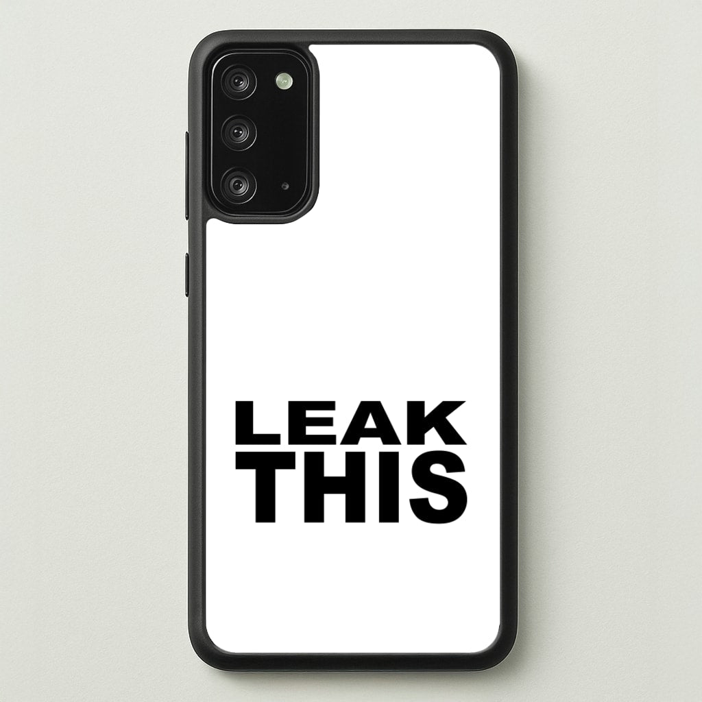 Leak This - Tate Mcrae Phone Case for Galaxy Note 20