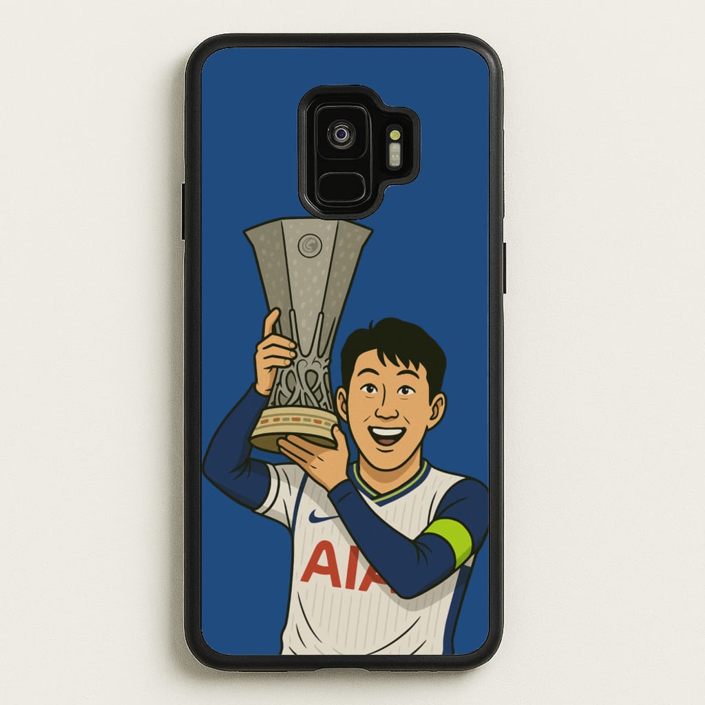Son's Trophy Lift - Football Phone Case for Galaxy S9