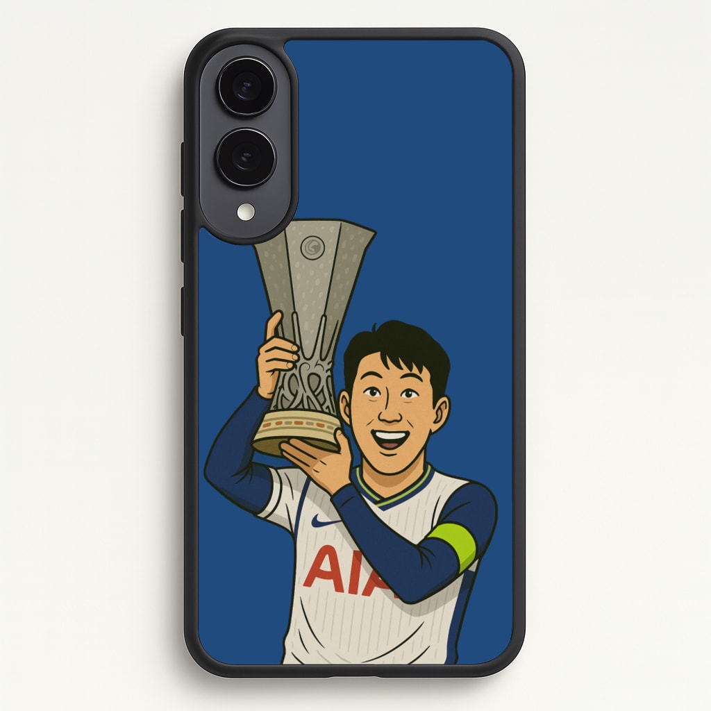 Son's Trophy Lift - Football Phone Case for Galaxy S25 Edge