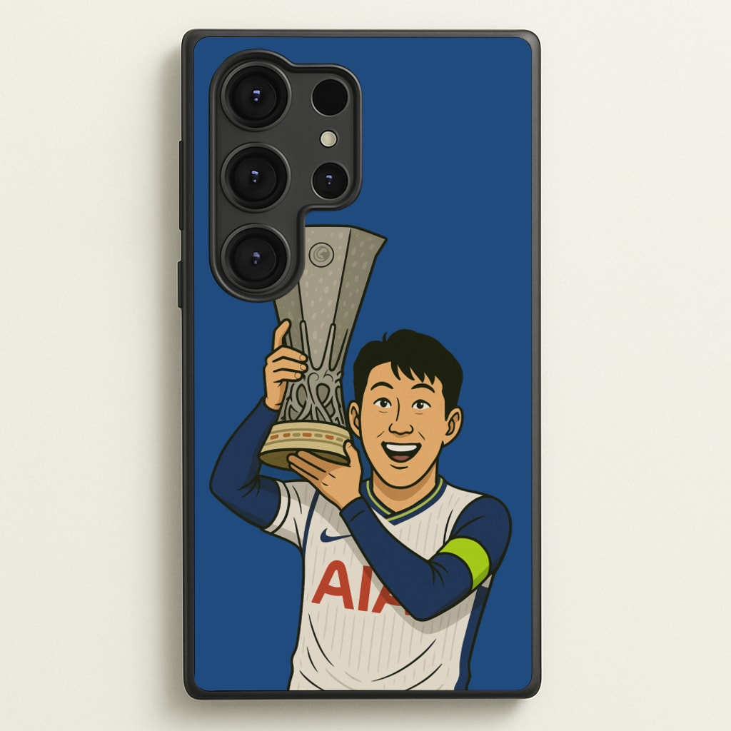 Son's Trophy Lift - Football Phone Case for Galaxy S25 Ultra