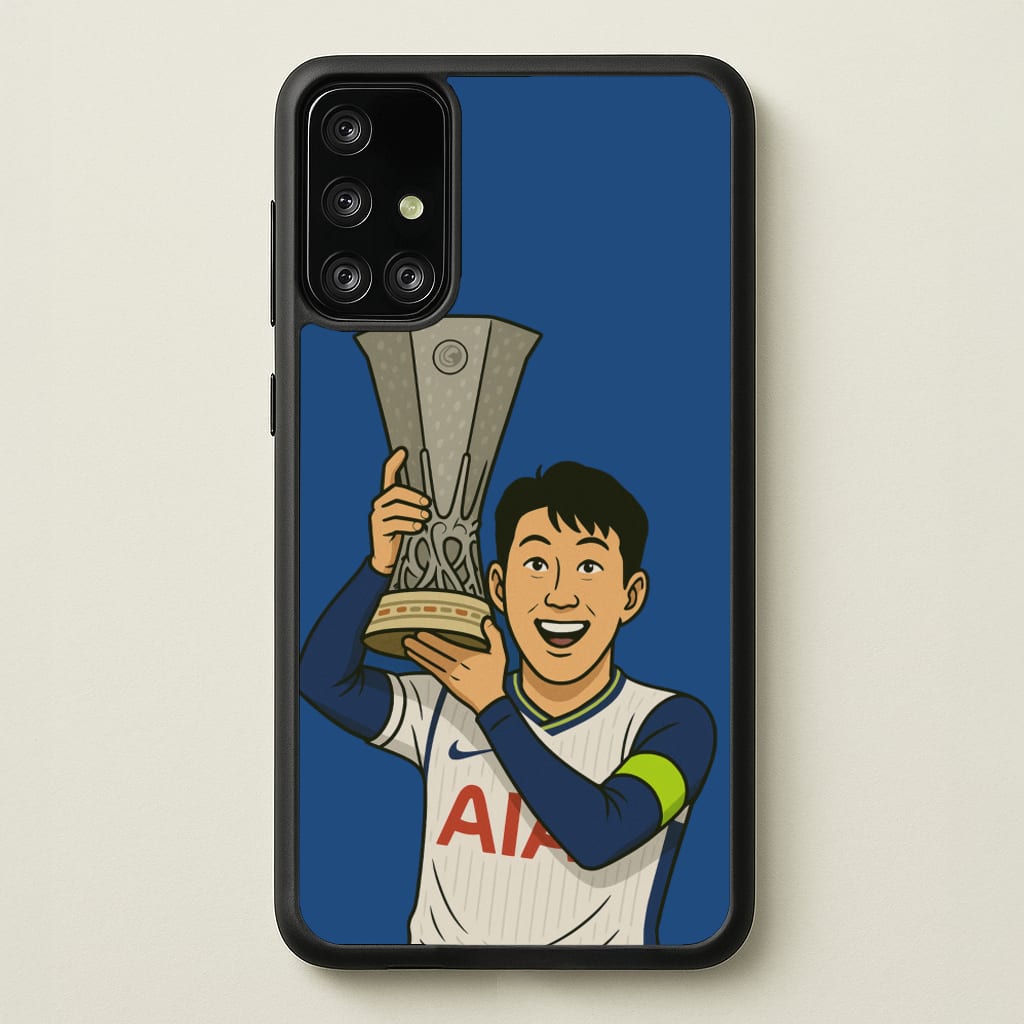 Son's Trophy Lift - Football Phone Case for Galaxy A71