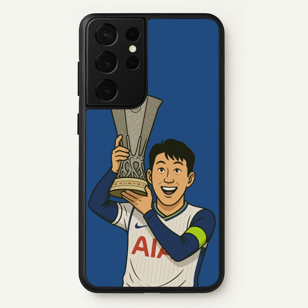 Son's Trophy Lift - Football Phone Case for Galaxy S21 Ultra