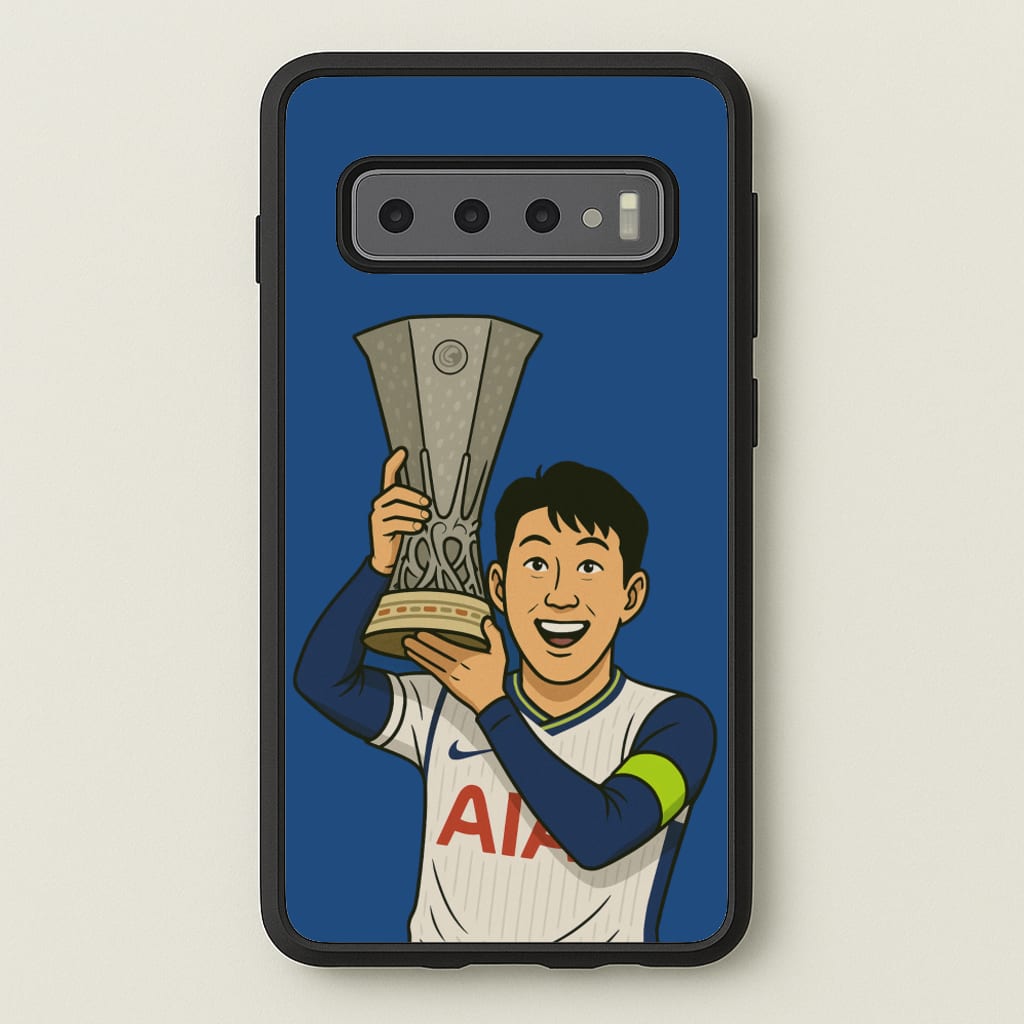 Son's Trophy Lift - Football Phone Case for Galaxy S10
