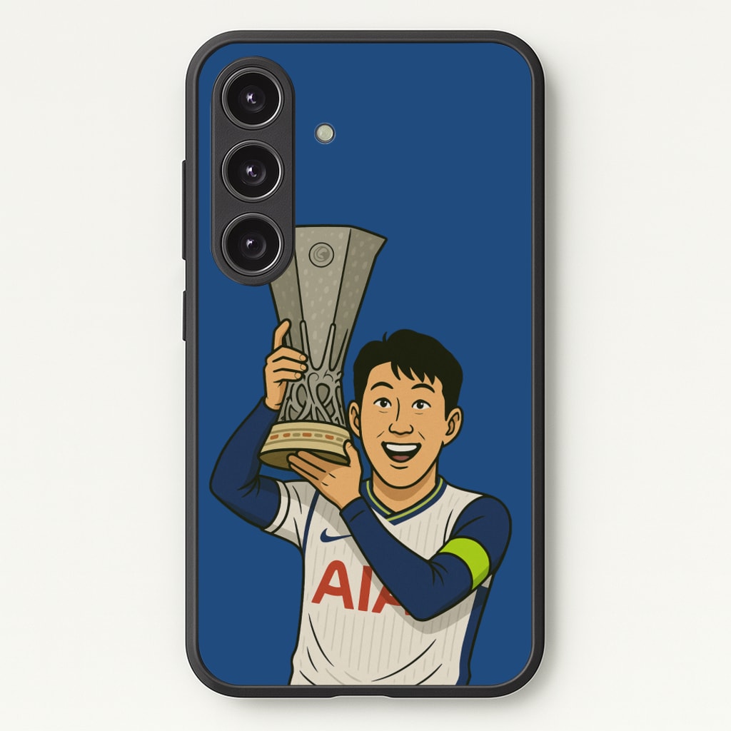 Son's Trophy Lift - Football Phone Case for Galaxy S25