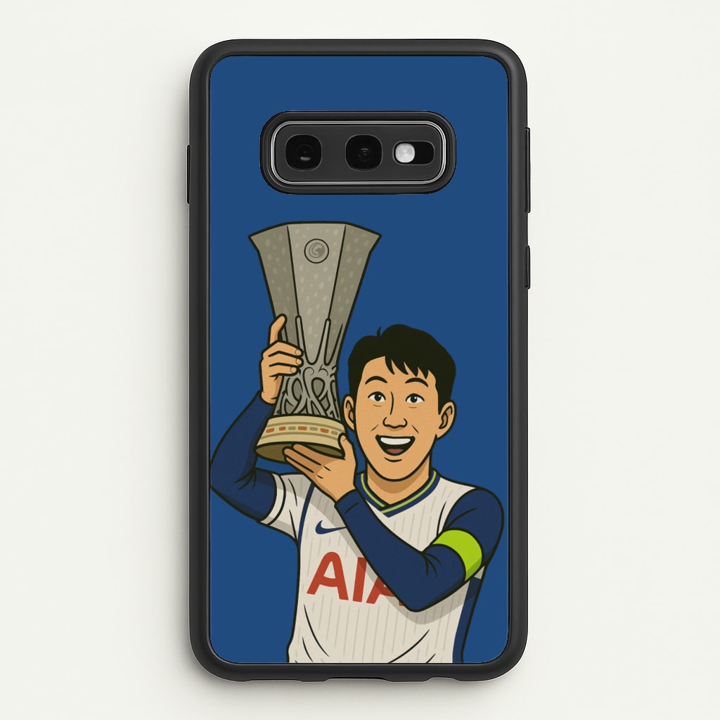 Son's Trophy Lift - Football Phone Case for Galaxy S10e