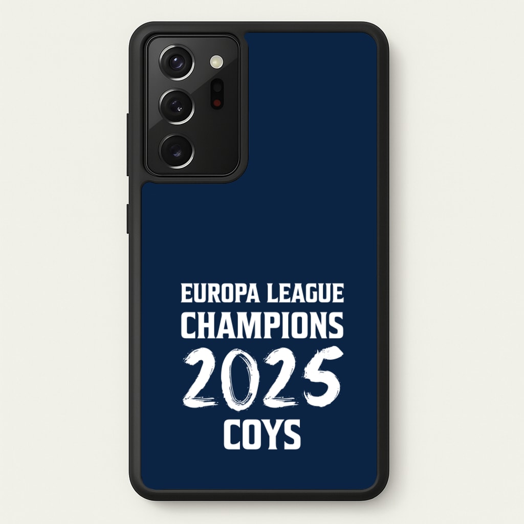 Europa League Winners 2025 - COYS - Football Phone Case for Galaxy Note 20 Ultra