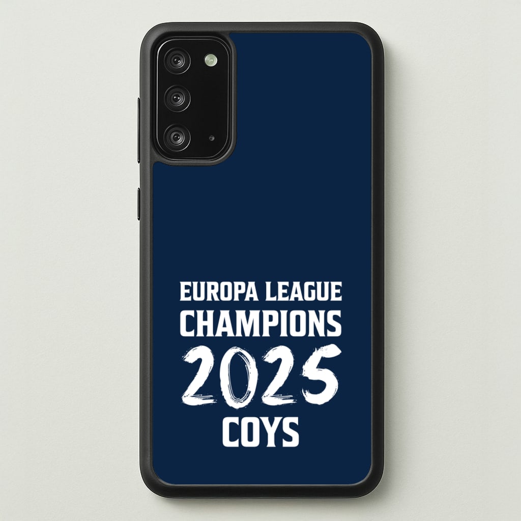 Europa League Winners 2025 - COYS - Football Phone Case for Galaxy Note 20