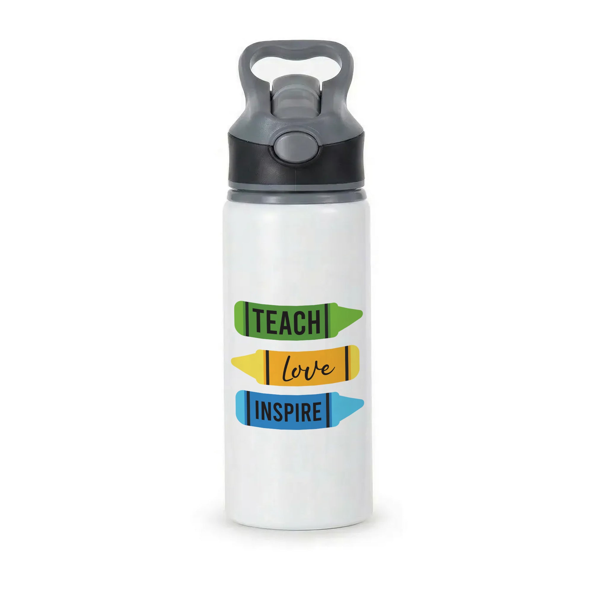 Teach, Love, Inspire Active Water Bottle - Black