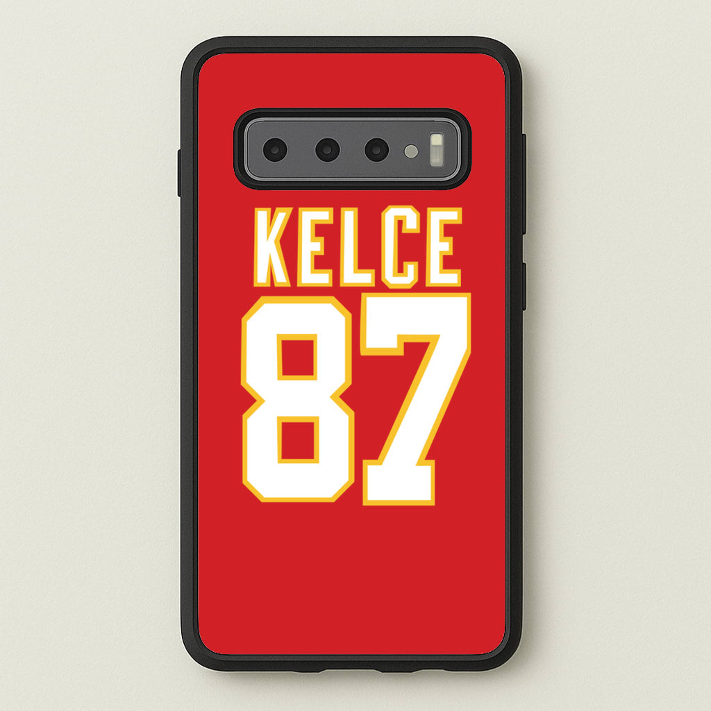 Kelce 87 - Travis - Travis Kelce Phone Case for Galaxy S10