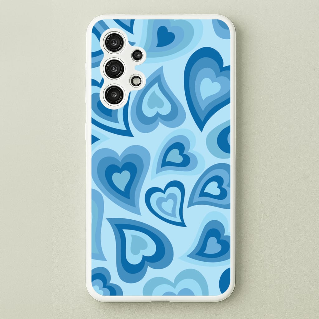 Blue Hearts - Trippy Patterns - Trippy Patterns Phone Case for Galaxy A13