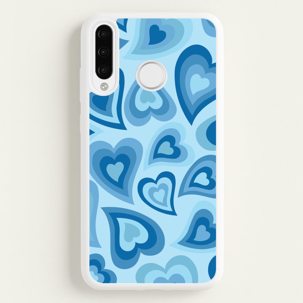 Blue Hearts - Trippy Patterns - Trippy Patterns Phone Case for Huawei P30 Lite