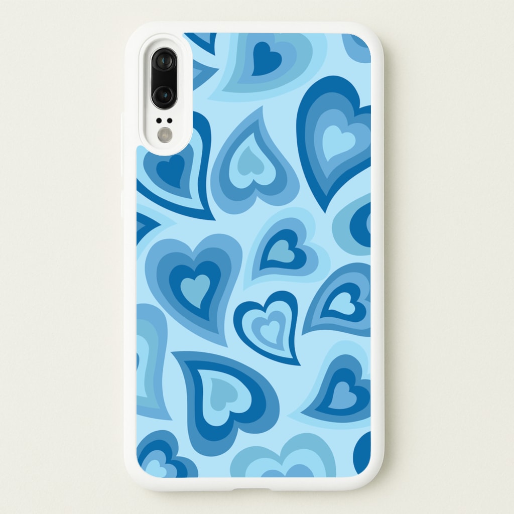 Blue Hearts - Trippy Patterns - Trippy Patterns Phone Case for Huawei P20