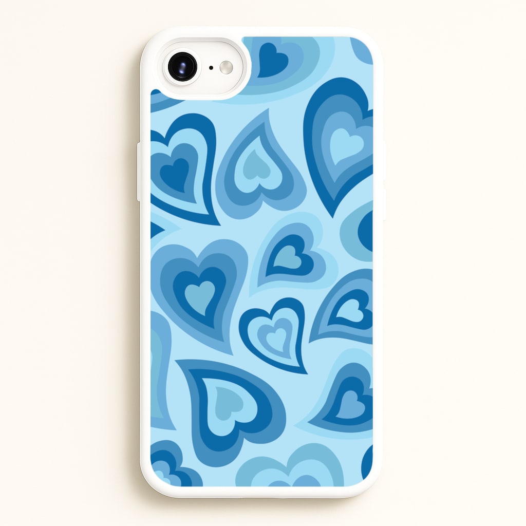 Blue Hearts - Trippy Patterns - Trippy Patterns Phone Case for iPhone 6 Plus / 7 Plus / 8 Plus