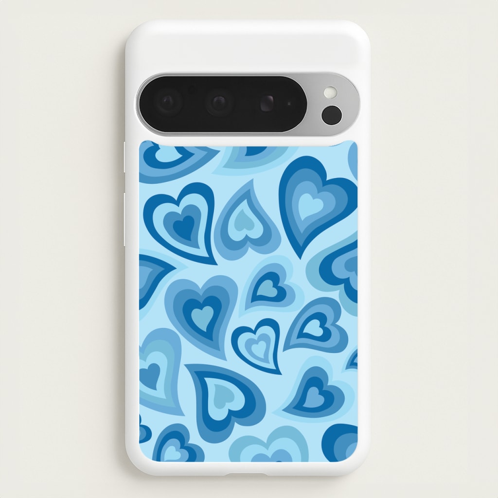 Blue Hearts - Trippy Patterns - Trippy Patterns Phone Case for Google Pixel 9 Pro XL