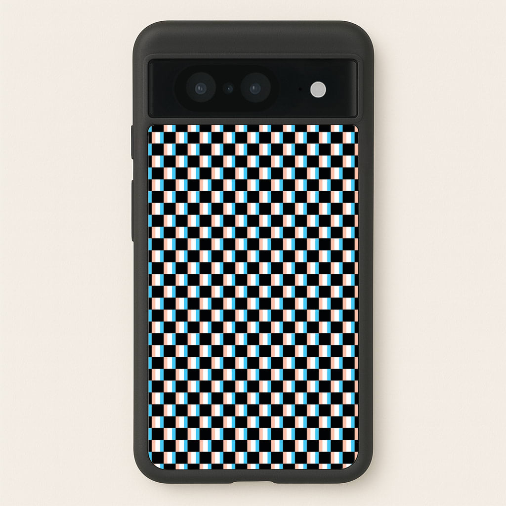 3D Squares - Trippy Patterns - Trippy Patterns Phone Case for Google Pixel 8