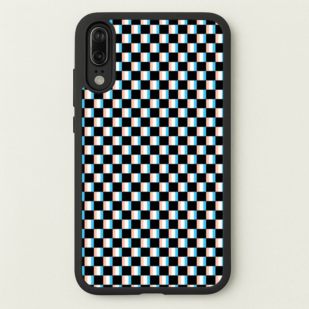 3D Squares - Trippy Patterns - Trippy Patterns Phone Case for Huawei P20