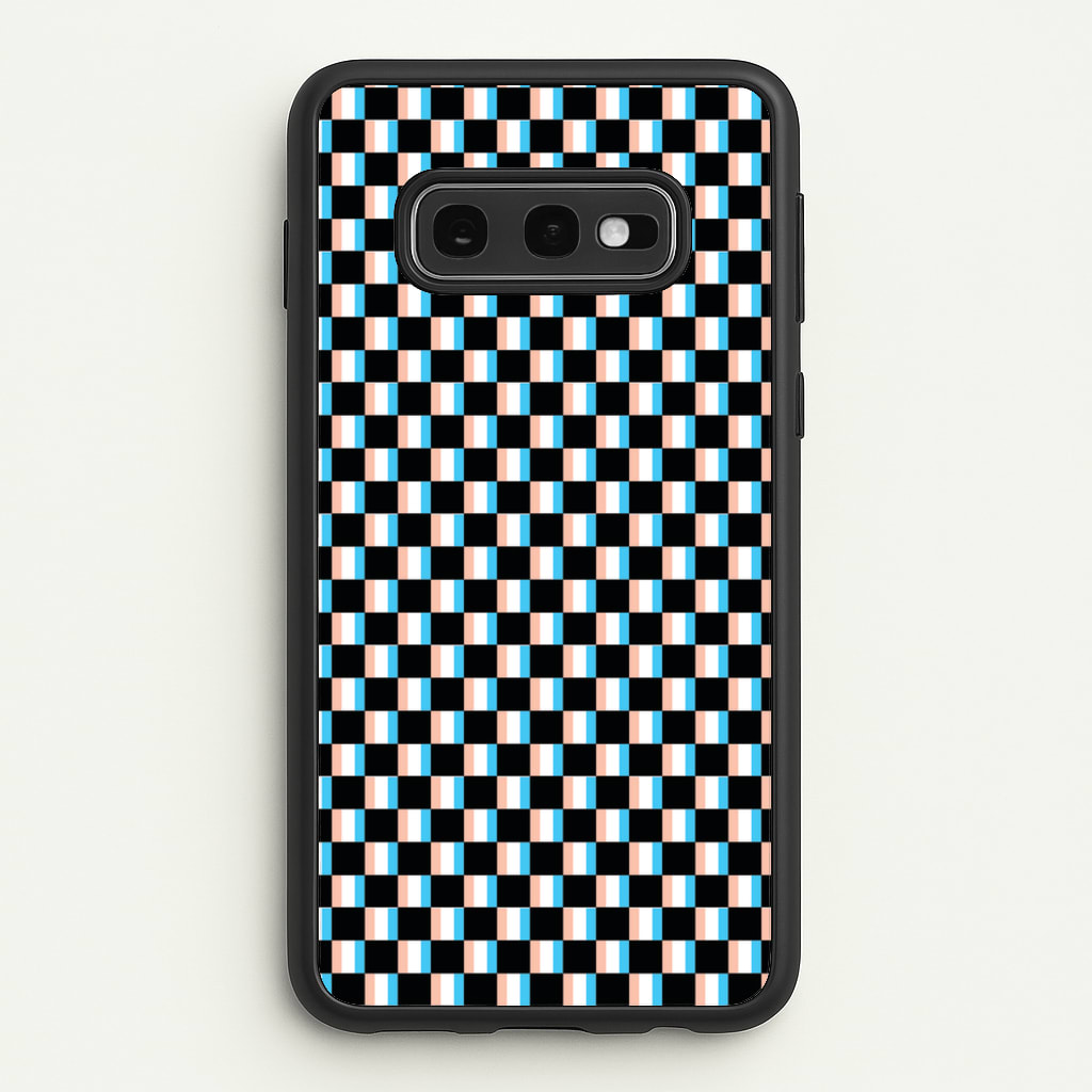 3D Squares - Trippy Patterns - Trippy Patterns Phone Case for Galaxy S10e