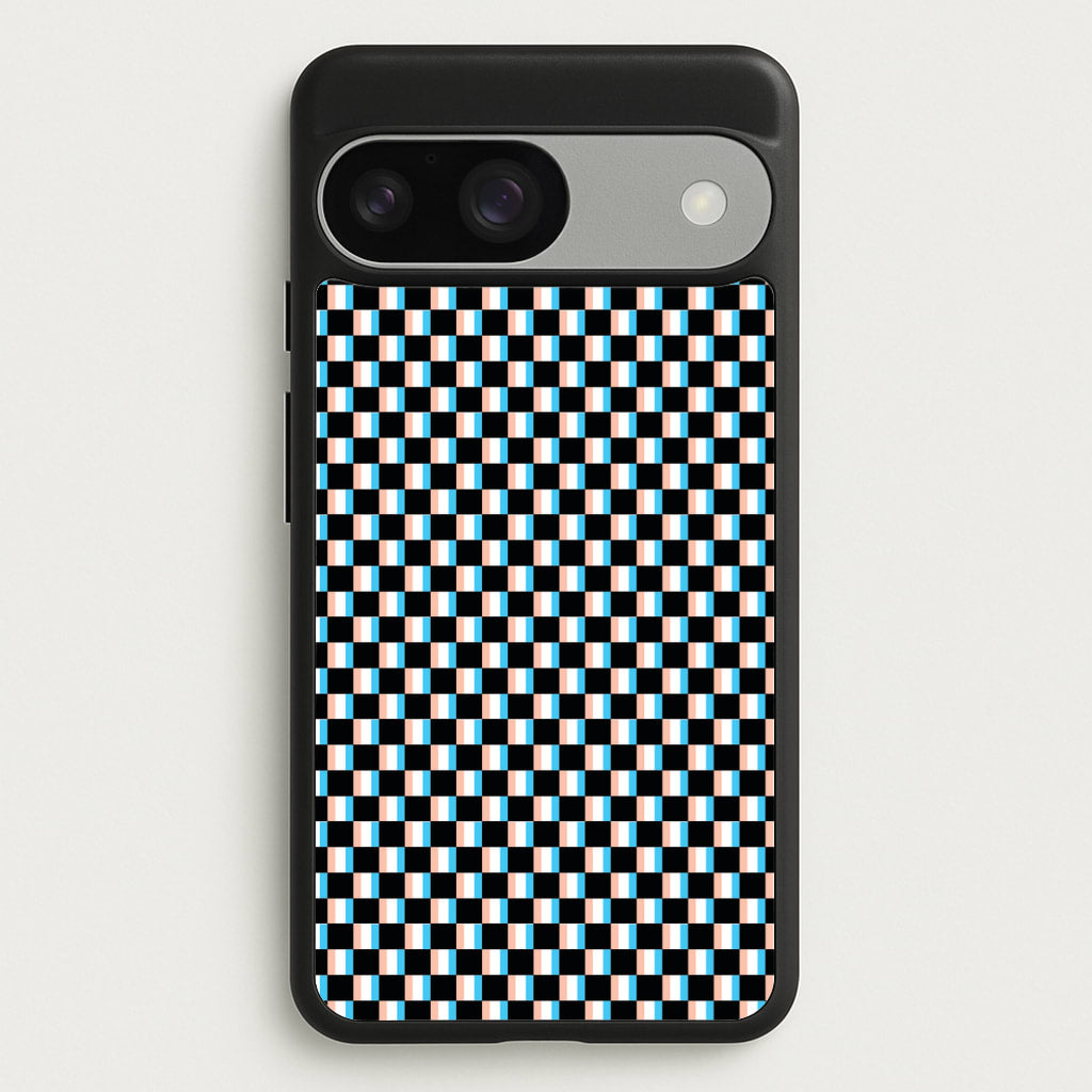 3D Squares - Trippy Patterns - Trippy Patterns Phone Case for Google Pixel 9 / 9 Pro