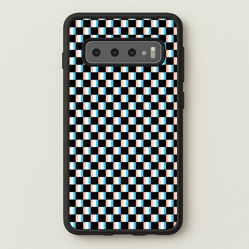 3D Squares - Trippy Patterns - Trippy Patterns Phone Case for Galaxy S10 Plus