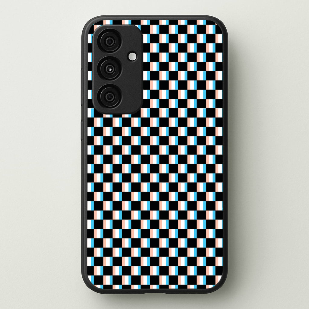 3D Squares - Trippy Patterns - Trippy Patterns Phone Case for Galaxy A55
