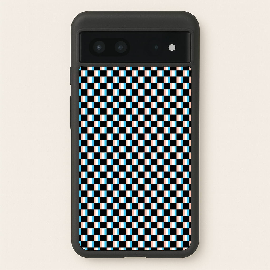 3D Squares - Trippy Patterns - Trippy Patterns Phone Case for Google Pixel 7