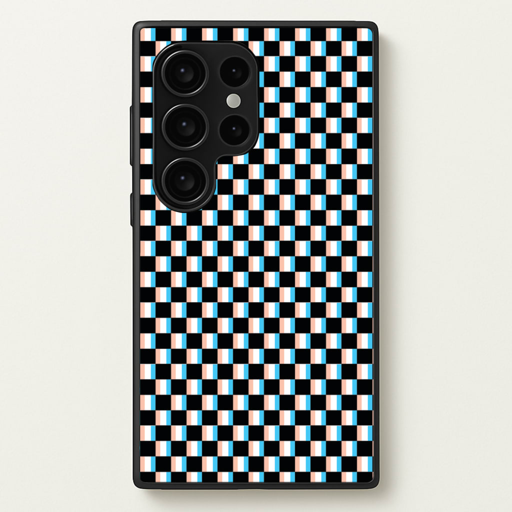 3D Squares - Trippy Patterns - Trippy Patterns Phone Case for Galaxy S24 Ultra