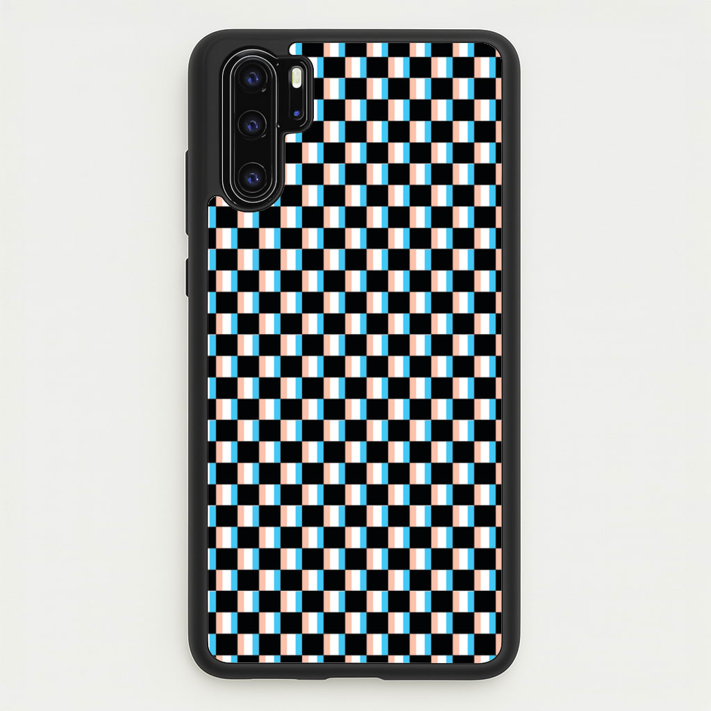 3D Squares - Trippy Patterns - Trippy Patterns Phone Case for Huawei P30 Pro