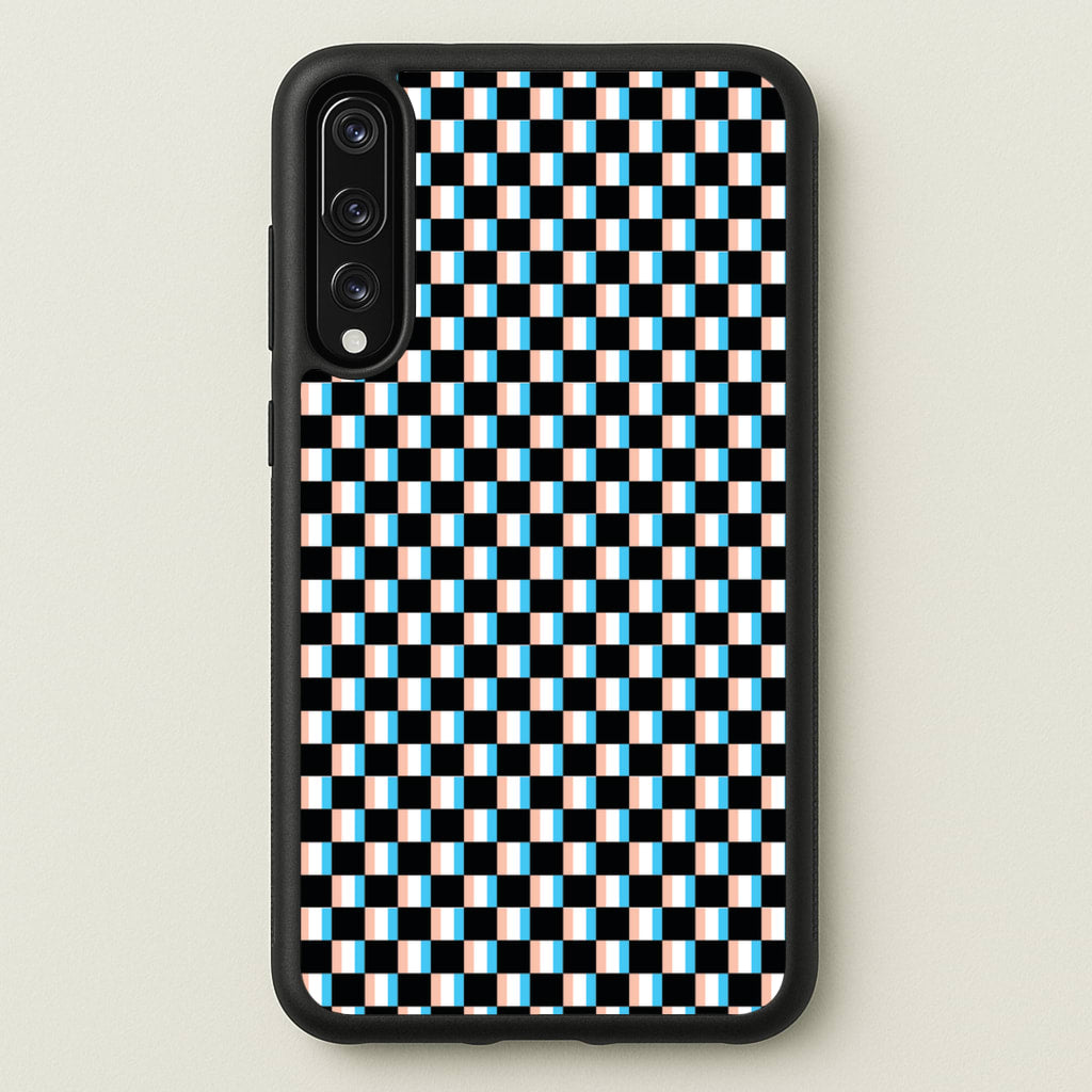 3D Squares - Trippy Patterns - Trippy Patterns Phone Case for Huawei P20 Pro
