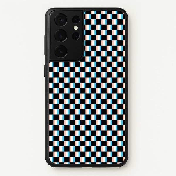 3D Squares - Trippy Patterns - Trippy Patterns Phone Case for Galaxy S21 Ultra
