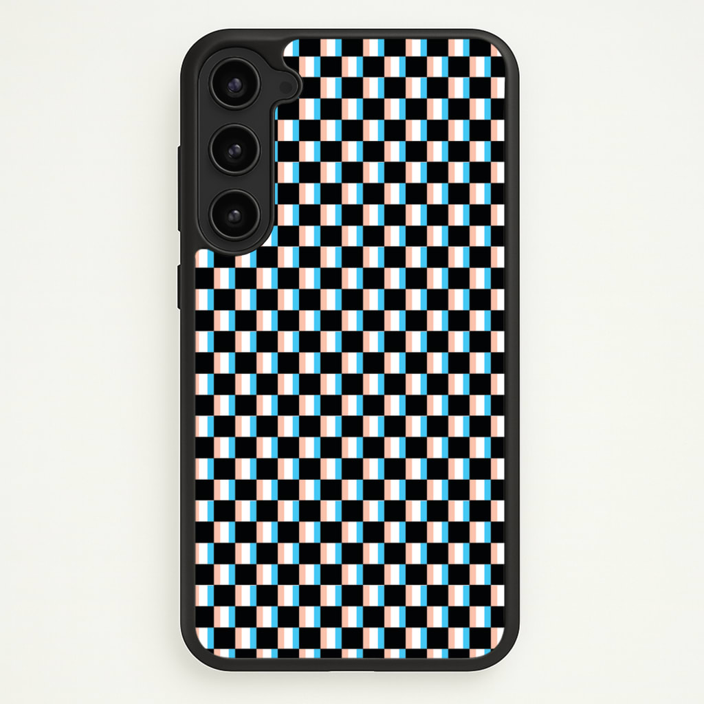 3D Squares - Trippy Patterns - Trippy Patterns Phone Case for Galaxy S23 Plus