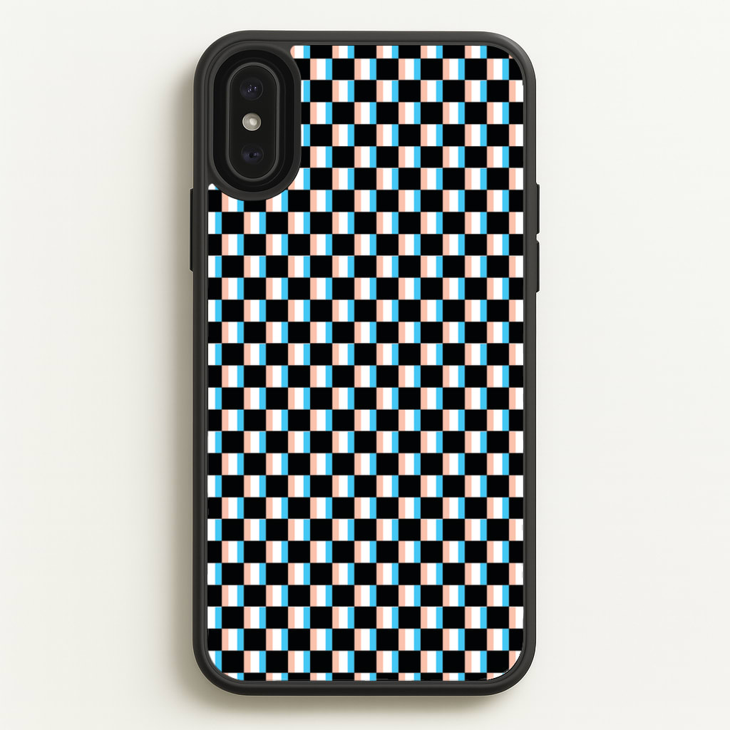 3D Squares - Trippy Patterns - Trippy Patterns Phone Case for iPhone XS Max