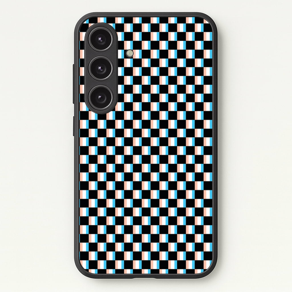 3D Squares - Trippy Patterns - Trippy Patterns Phone Case for Galaxy S24FE