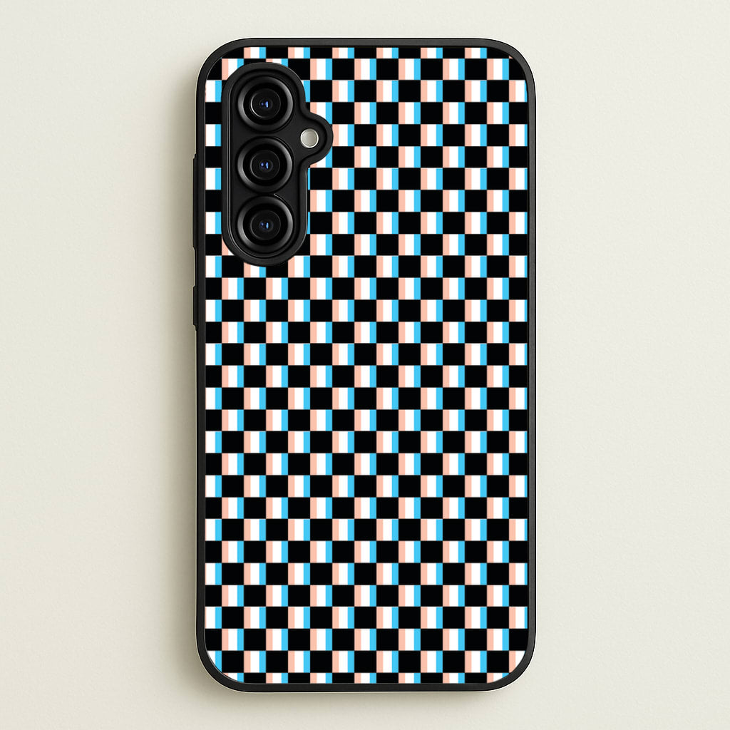 3D Squares - Trippy Patterns - Trippy Patterns Phone Case for Galaxy A54