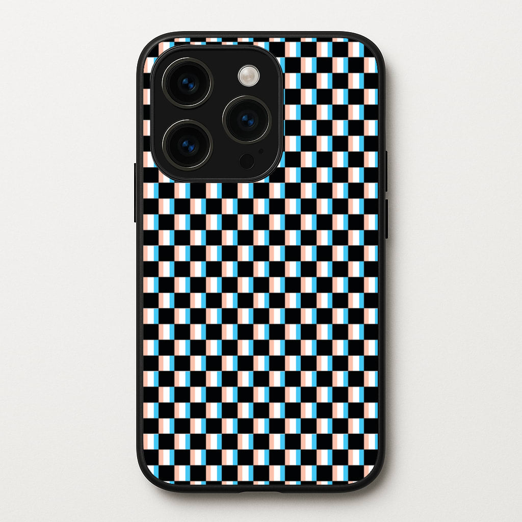 3D Squares - Trippy Patterns - Trippy Patterns Phone Case for iPhone 14 Pro Max